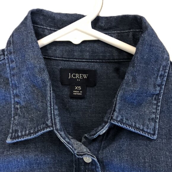 J. Crew Button Up Chambray Shirt 100% Cotton - Picture 2 of 16